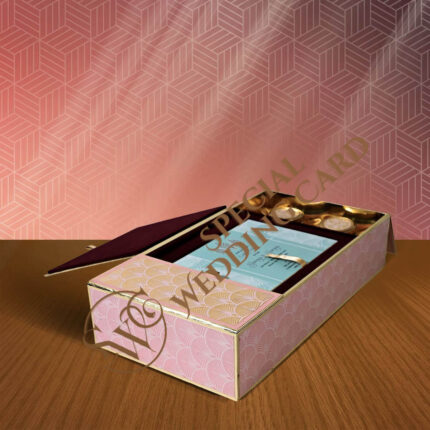 Pink wedding card gift box 2 re