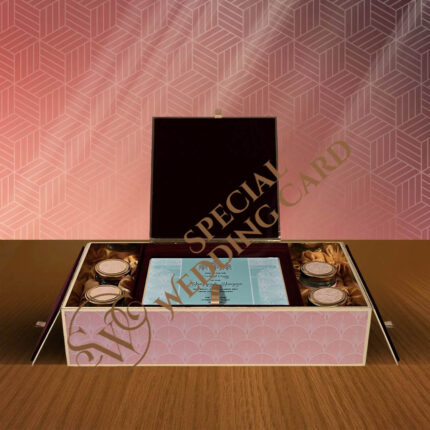 Pink wedding card gift box 3 re